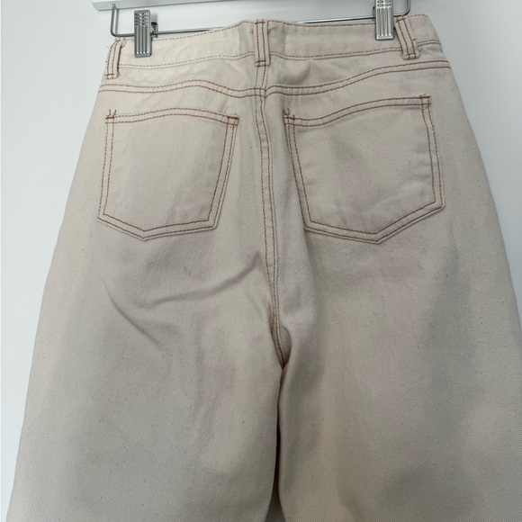 First - Reason Cream High Rise Jeans - Picture 4 of 5